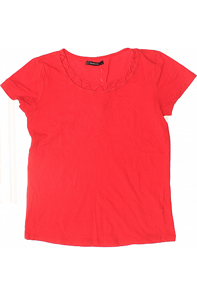 reserved Dámské červené tričko krátký rukáv jednobarevné basic s kulatým výstřihem Velikost L | reserved | obrázek 2