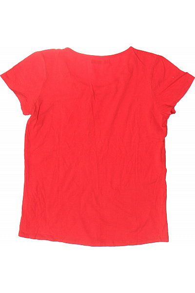 reserved Dámské červené tričko krátký rukáv jednobarevné basic s kulatým výstřihem Velikost L | reserved | obrázek 3