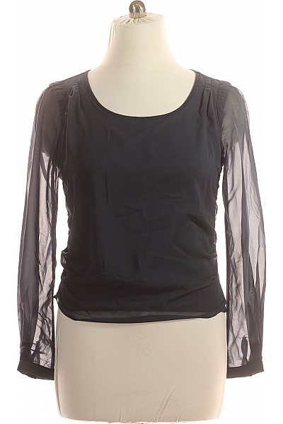 VILA  Halenka Jednobarevná Modrá Vel. L