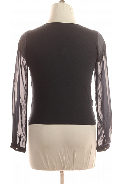 VILA  Halenka Jednobarevná Modrá Vel. L | VILA | obrázek 2