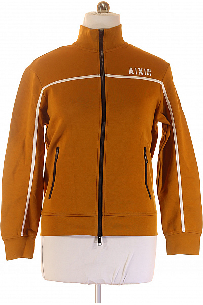 ARMANI Pánská Mikina Na Zip Oranžová Vel. L | ARMANI | obrázek 2