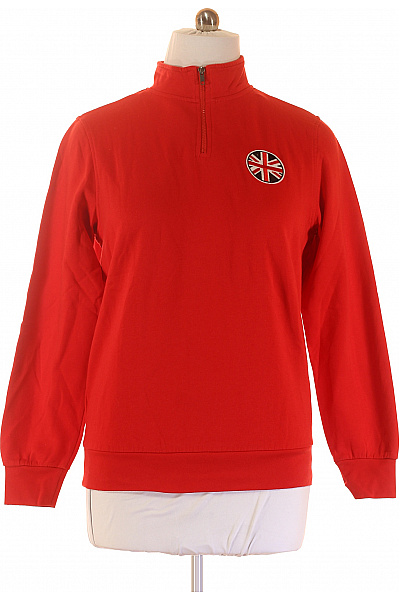 BONPRIX Pánská Mikina Červená Second hand Vel. 48/50 | BONPRIX | obrázek 2