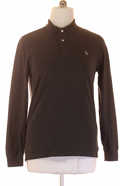 U.S.POLO ASSN. Pánské Tričko Šedé Second hand Vel. L | U.S.POLO ASSN. | obrázek 2