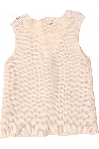 PULZ JEANS Dámská pletená teplá vesta béžová s knoflíky Vel. M | PULZ JEANS | obrázek 2