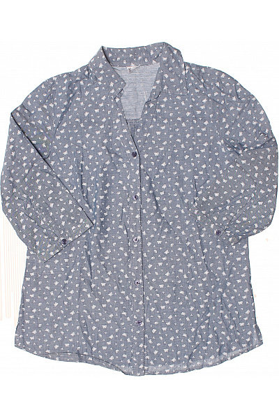 Vzorovaná Dámská Košile Modrá Vel. 38 | Unimoda | obrázek 2