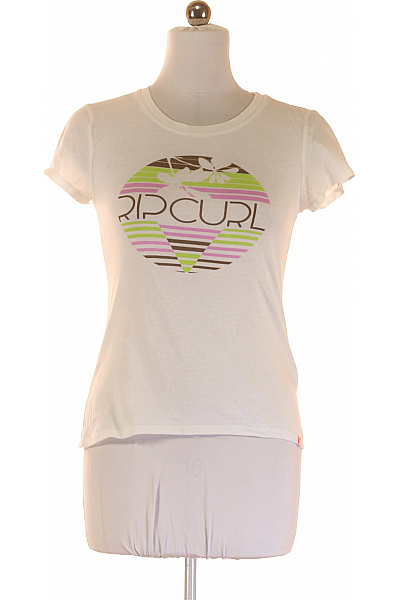 Dámské Tričko s Potiskem Bílé Rip Curl Second hand Vel. M | Rip Curl | obrázek 2