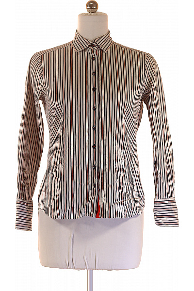 ETERNA Dámská bavlněná košile s dlouhým rukávem slim fit pruhovaná elegantní Velikost 38 | ETERNA | obrázek 2