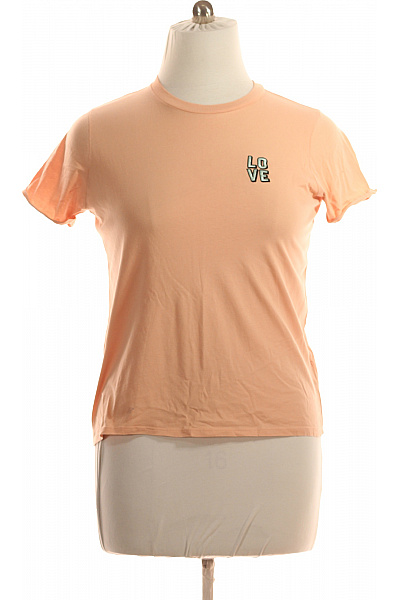 Dámské Tričko Růžové Gina Tricot Vel. L