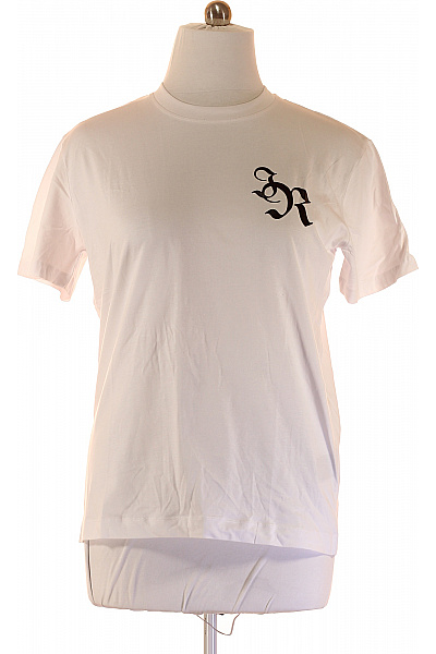 Pánské Tričko s Potiskem Bílé John Richmond Second hand Vel. L | John Richmond | obrázek 2