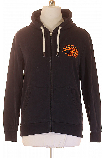 SUPERDRY Pánská Mikina Modrá Vel. XL