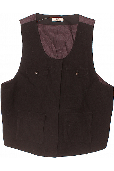 DAY Dámská tmavá krátká vesta elegantní bez rukávů s kapsami Velikost 42 | DAY | obrázek 2