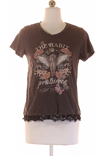 ONLY Dámské Tričko Šedé Second hand Vel. XS | ONLY | obrázek 2