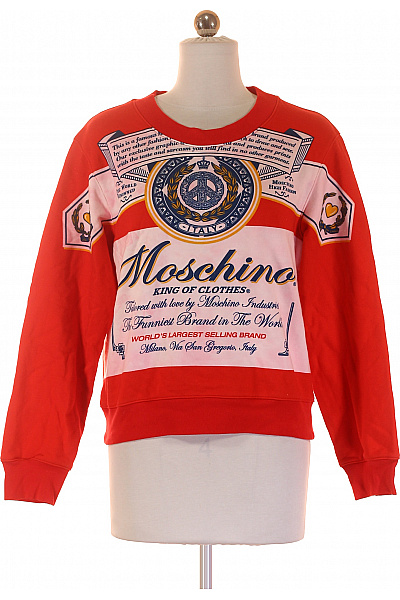 Dámská Mikina Bez Zapínání Barevná MOSCHINO Vel. 36