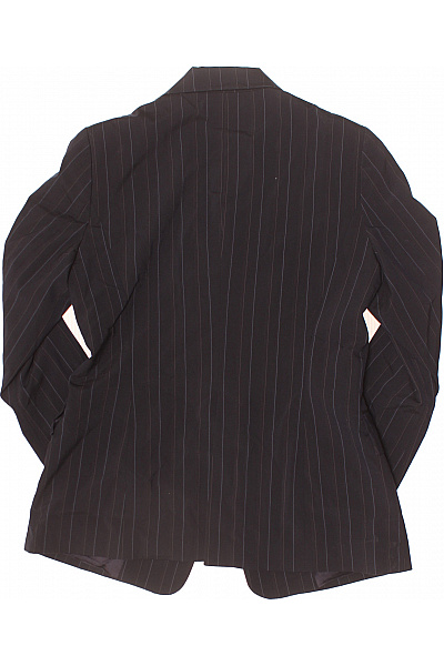 ZARA Dámské polyesterové černé svisle pruhované vypasované společenské sako elegantní Velikost EU 42 | ZARA | obrázek 3