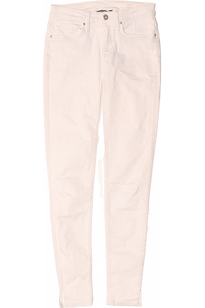 TOMMY HILFIGER Dámské úzké Bílé Second Hand Vel. 25