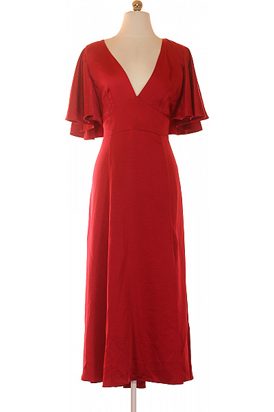 Ted Baker Dámské červené Společenské šaty S Krátkým Rukávem Vel. S