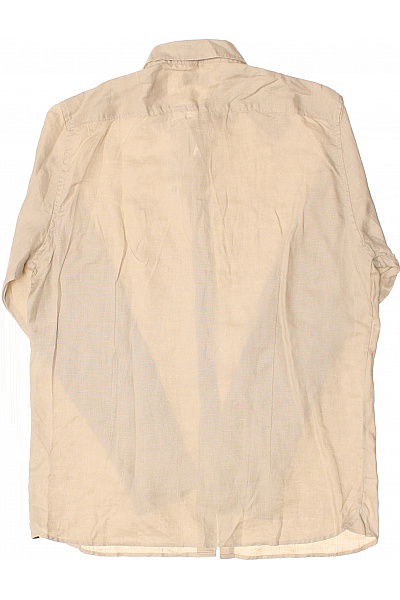 Pánská Košile Lněná Béžová DSTREZZED Vel. L | DSTREZZED | obrázek 2
