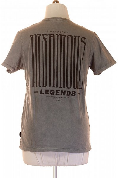 Pánské Tričko Šedé Vel. 38 | Unimoda | obrázek 2