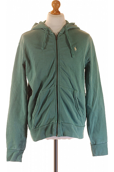 Pánská Mikina Na Zip Zelená POLO CLUB Royal Berkshire Vel. M