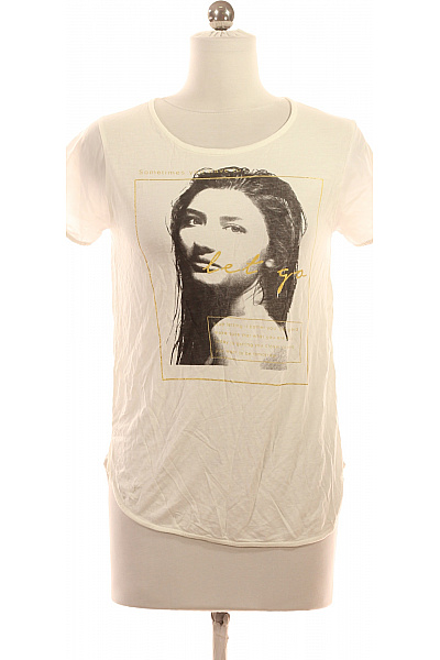 Dámské Tričko s Potiskem Bílé Vel. XS | Sublevel | obrázek 2