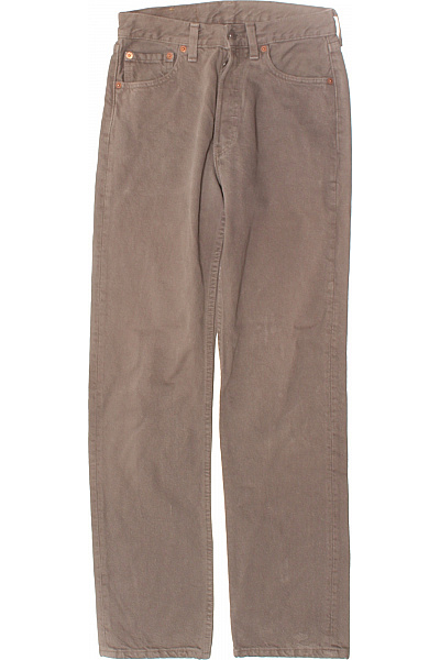 Pánské Rovné Džíny Šedé LEVIS Second Hand