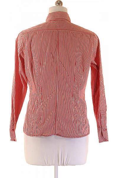 van Laack Dámská bavlněná červenobílá kostkovaná košile slim fit dlouhý rukáv Vel. 40 | van Laack | obrázek 3
