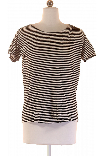 S.OLIVER Dámské Tričko Černobílé Second hand Vel. 36 | s.OLIVER | obrázek 2