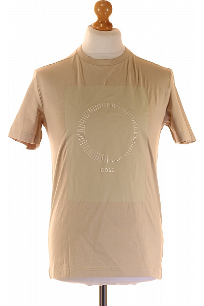 Pánské Tričko Béžové Hugo Boss Vel. XS
