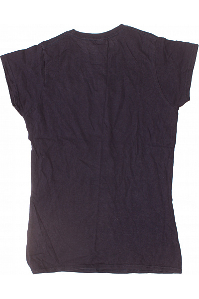 Dámské Tričko s Potiskem Modré Gildan Second hand Vel. M | Gildan | obrázek 3