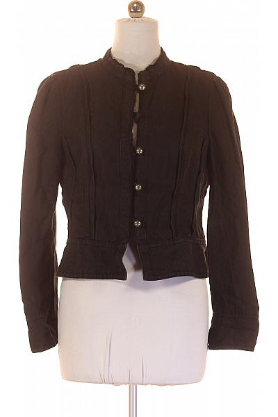 Esprit Dámská Krátká Bunda Tmavá Projmutý Střih Retro Styl Na Jaro Podzim Vel. DE 42
