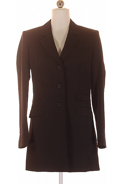 Krátký Dámský Kabát Černý Second hand | Unimoda | obrázek 2