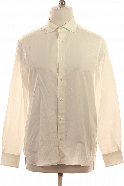 ARMANI Bavlněná Košile Dlouhý Rukáv Elegantní Business Bílá Vel. Xxl