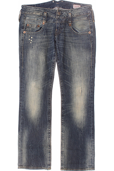 Herrlicher Dámské Džíny Modré Second Hand Vel. 28/30