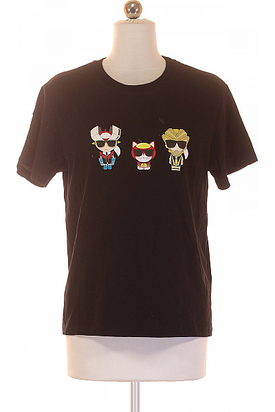 Dámské Tričko Černé Karl Lagerfeld Vel. XS