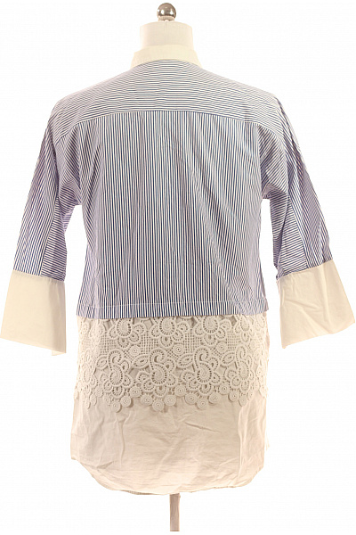 Dámská Košile Modrá ZARA Second hand Vel.  S | ZARA | obrázek 3