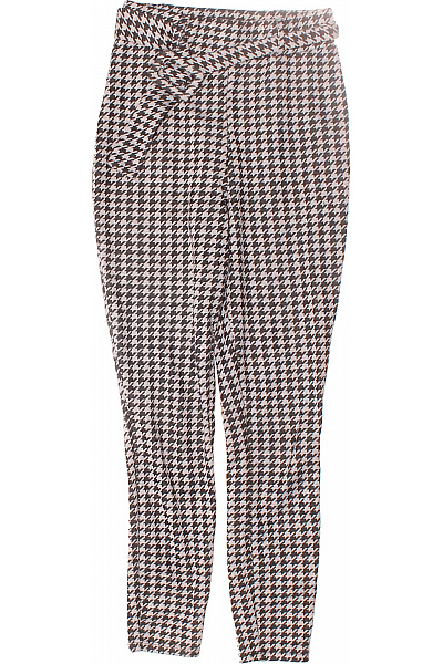 Dámské Kalhoty Rovné Černobílé Asos Second hand Vel. 36