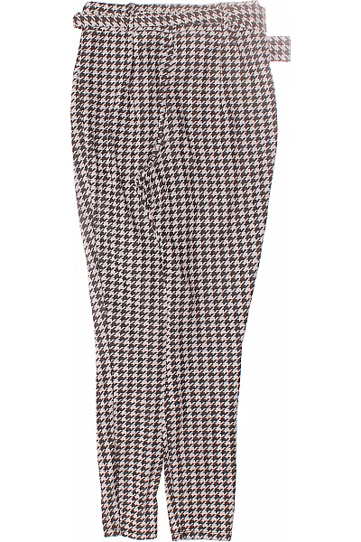 Dámské Kalhoty Rovné Černobílé Asos Second hand Vel. 36