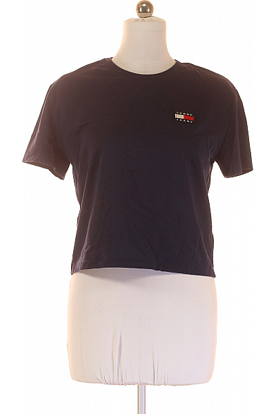 Dámské Tričko Modré TOMMY HILFIGER Vel. M