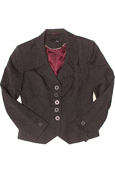 Next Dámské polyesterové vypasované sako šedé elegantní společenské business Vel. 12 | Next | obrázek 2