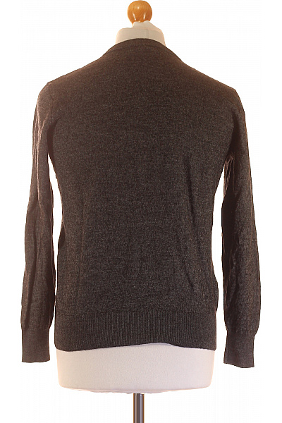 Pánský Svetr Vlněný Šedý Second hand | MADE IN ITALY | obrázek 2