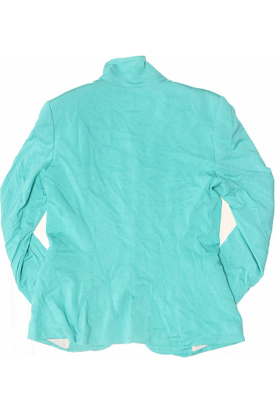 ZARA Dámský viskózový blejzr tyrkysový jednobarevný ležérní jarní letní Velikost EU M | ZARA | obrázek 3