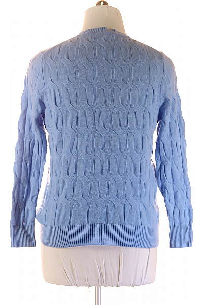 Pánský Svetr Se Vzorem Vlněný Modrý TOMMY HILFIGER Vel. XXL | TOMMY HILFIGER | obrázek 2