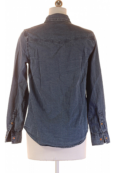 MANGO Dámská Košile Modrá Second hand Vel. XS | MANGO | obrázek 3