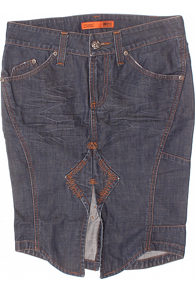 Sukně Modrá OBJECT Second Hand Vel. 34