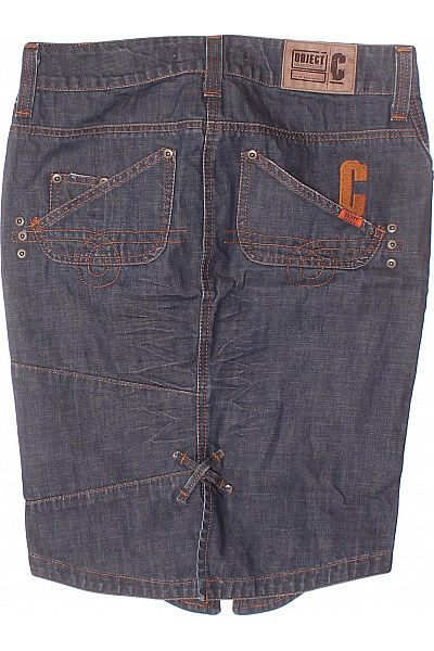 Sukně Modrá OBJECT Second hand Vel. 34