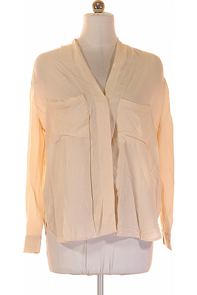 NOA NOA Dámská béžová košile dlouhý rukáv elegantní volná s náprsními kapsami Vel. 38 | NOA NOA | obrázek 2