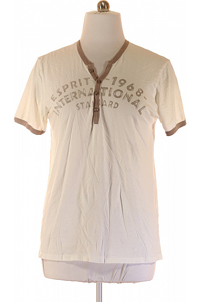 Pánské Tričko s Potiskem Bílé Esprit Second hand Vel. XL | Esprit | obrázek 2