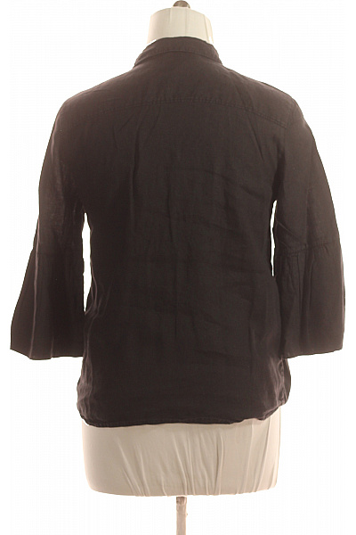 Letní Dámská Košile Lněná Černá Max Mara Vel. XL | Max Mara | obrázek 3