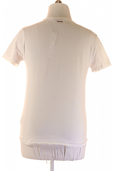 Hugo Boss Jednoduché Pánské Tričko Bílé Second hand Vel. L | Hugo Boss | obrázek 3