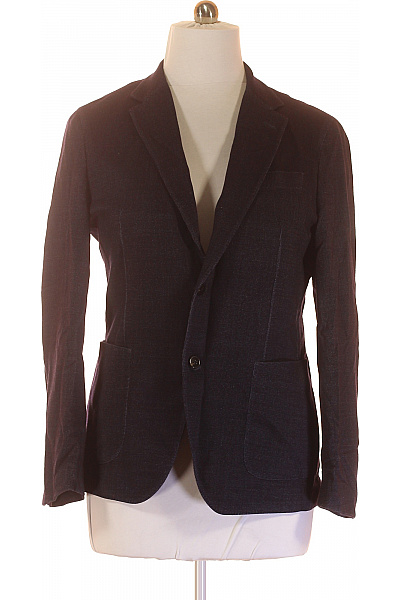 Hugo Boss Pánské Sako Vlněné Modré Vel. 52